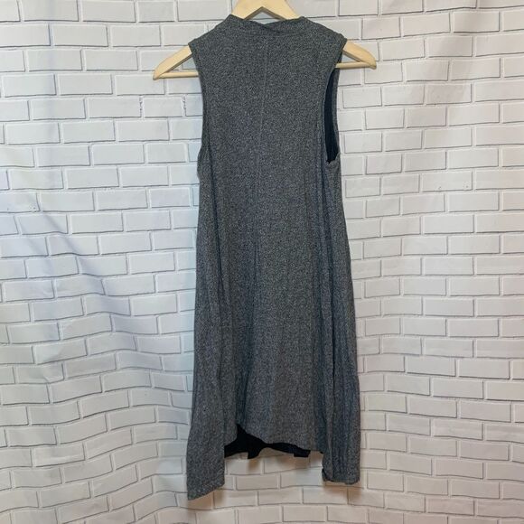 Anthropologie Maeve Heather Gray mock neck Swing Dress Sz S - Picture 2 of 3